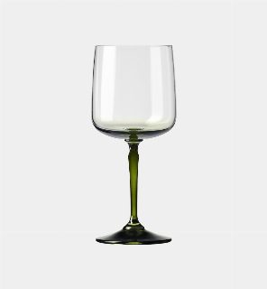 Kieliszki do wina z zieloną nóżką 360 ml