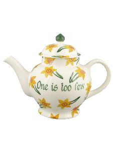 Personalised Daffodils 4 Mug Teapot