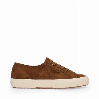 2750 SUEDE - Le Superga - Low Cut - Woman - Tan Brown-Off White