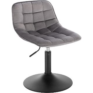 Suncrest Swivel Yes Velvet Yes Bar Stool with Steel Frame