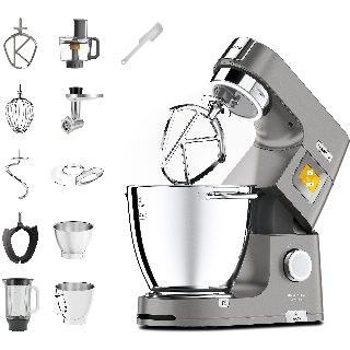 Kenwood Küchenmaschine »Titanium Chef Patissier XL KWL90.594SI« Wärmefunktion, zusätzliche 5 l Schüssel, inkl. umfangreiches Zubehör