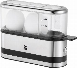 WMF Eierkocher »KÜCHENminis® 2-Eier-Kocher, integrierter Wasserdosierer und Eipick« für 2 Stk. Eier 250 W hochwertiges Chromargan und Tritan, Grifffläche
