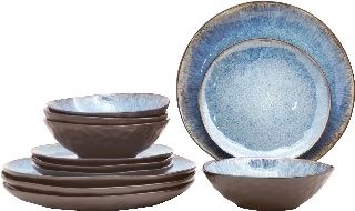 OTTO home Tafelservice »Teller Set, Service Allden« Teller Set, jedes Stück ein Unikat, 12 Teile, für 4 Personen